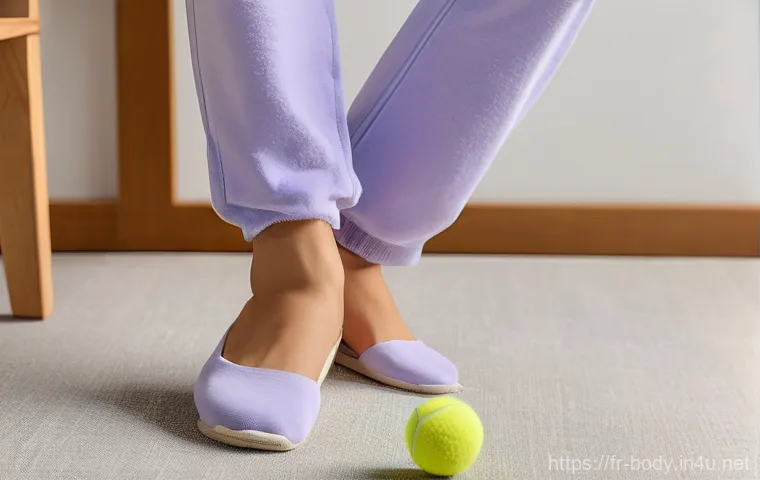 발바닥 통증 병원 추천 - **Prompt:** A close-up, high-detail image of a skilled podiatrist-posturologist (wearing a neat, pro...
